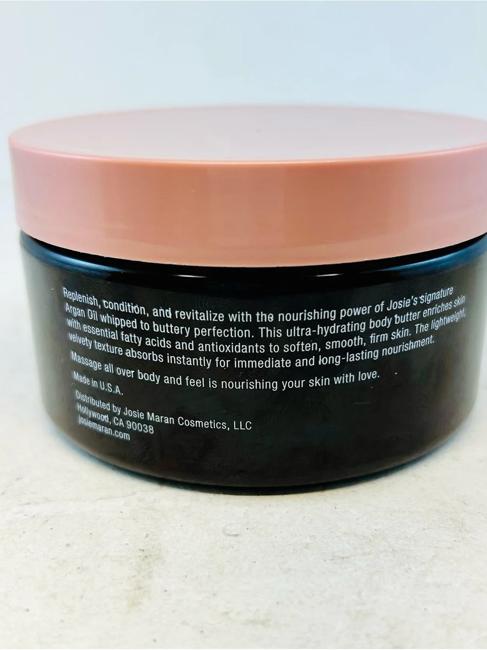 Josie Maran Whipped Argan Oil Body Butter Peppermint Bark NEW SEALED- 8 Oz Rare!